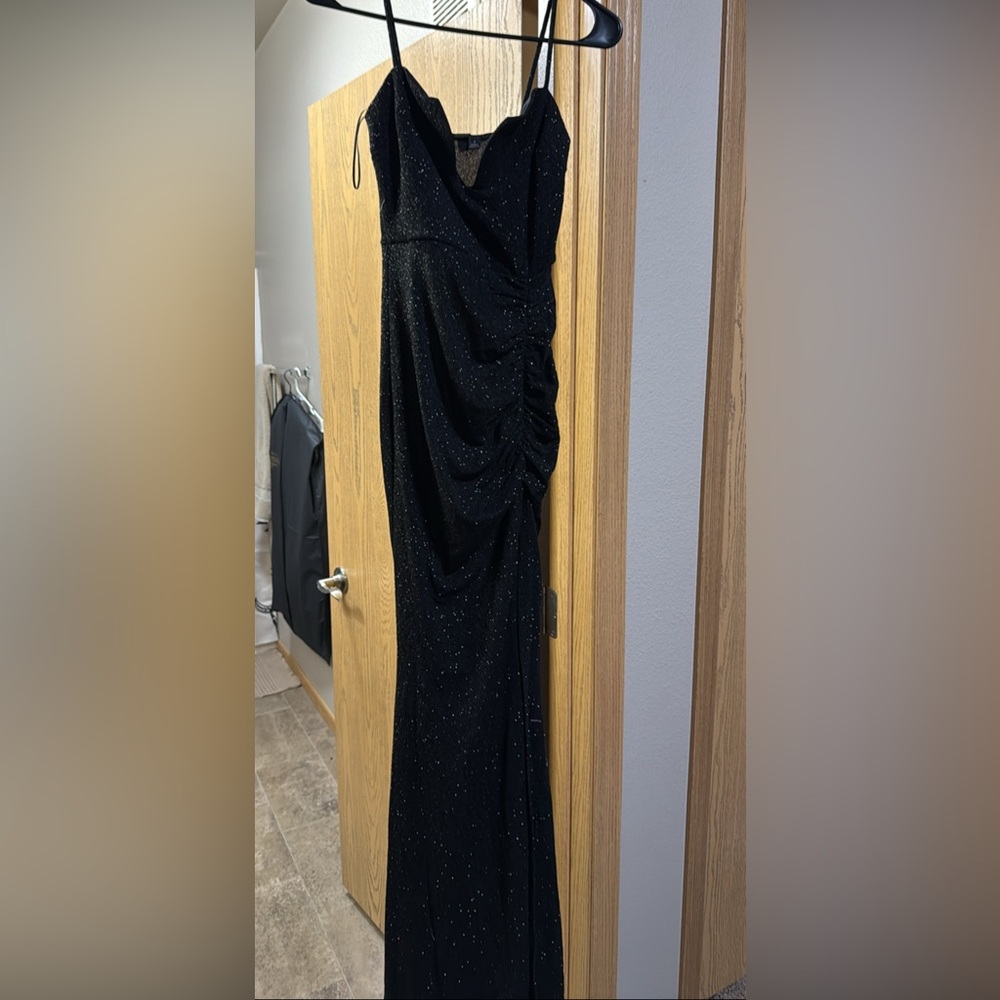 Women’s black sparkle Windsor dress